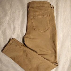Khaki skinny jeans size 10